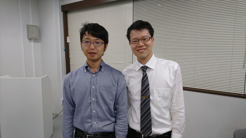 藤木先生（左）と鴻巣先生（右）